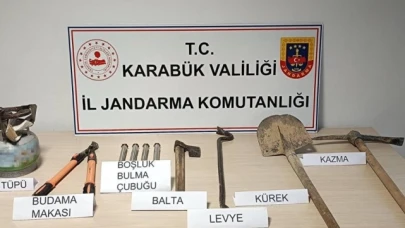 Kaçak kazıya suçüstü yapıldı