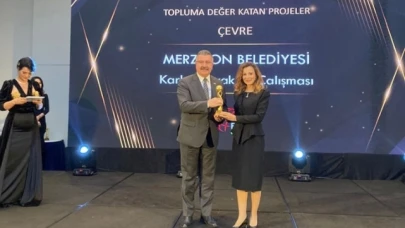 Merzifon Belediyesi'nin Karbon Ayak İzi Projesi Ödül Aldı