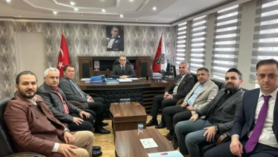 Merzifon Ticaret ve Sanayi Odası yeni emniyet müdürünü makamında ziyaret etti
