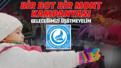 Merzifon Ülkü Ocakları "Bir Bot Bir Mont" kampanyası başlattı
