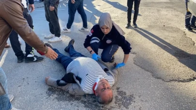 Otomobilin çarptığı yaya ağır yaralandı