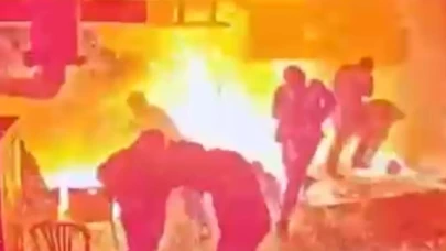 Patlama anı görüntüleri ortaya çıktı