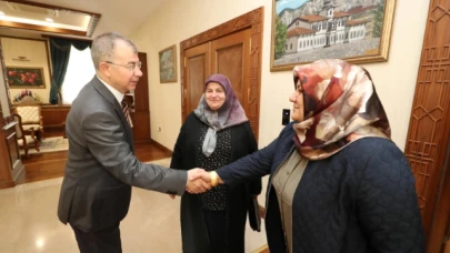 Şehit Aileleri ve yakınları Vali Doruk'u ziyaret etti