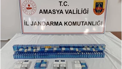Suluova'da 110 paket kaçak sigara ele geçirildi
