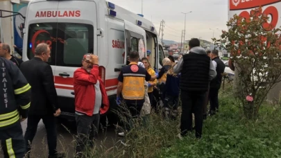 Tır belediye otobüsüne çarptı : 9 yaralı
