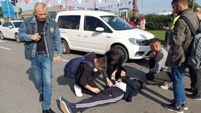 Yaya geçidinde kaza: 1 yaralı