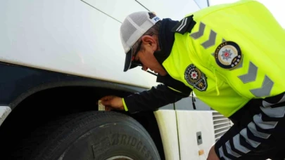 43 ilin geçiş güzergahında 'kış lastiği' denetimi