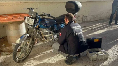 Gece gasp edilen motosiklet, gündüz apartman bahçesinde bulundu