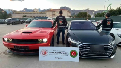 Gümrük muhafaza ekipleri 187 milyon liralık kaçak lüks araçlara el koydu