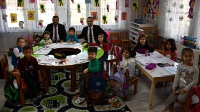 Kaymakam Büyükkaymakcı minik öğrencilerle bir araya geldi