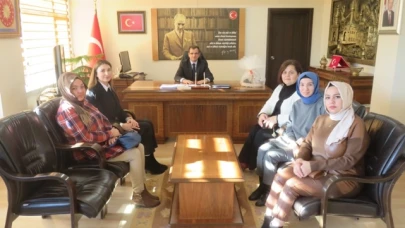 Kaymakam Güldoğan’a makamında ziyaret
