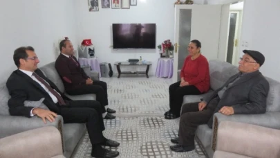 Kaymakam Güldoğan Şehit ve Gazi yakınlarına konuk oldu