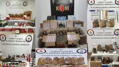 KOM polisinden kaçak tütün mamulleri operasyonu: 33 kişi yakalandı