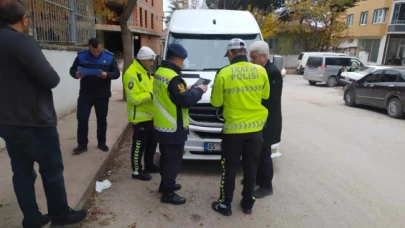 Merzifon'da 10 Okul Servisi Denetlendi