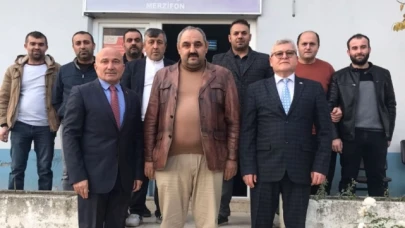 MHP’li aday adaylarından madencilere ziyaret