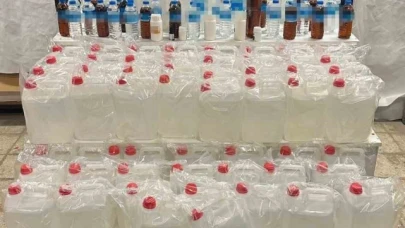 Polis kaçak alkol üreten şahsı yaptığı çalışmayla yakaladı