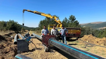 Suluova Dereköy basınçlı Sulama hattı Yenilendi