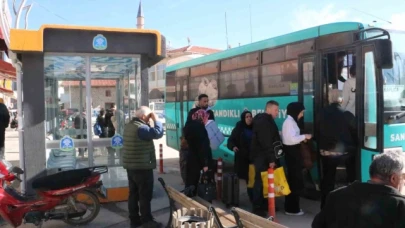 Bu ilçede otobüsler sıcacık bir ortamda bekleniyor