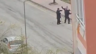 İki yaşlı vatandaş birbirine girdi