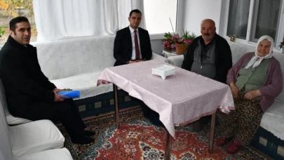 Kaymakam Büyükkaymakcı’dan şehit ailelerine ve gazilere ziyaret
