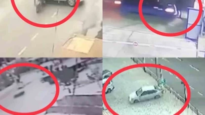 Kaza anları kamerada: 1 ölü, 2 yaralı