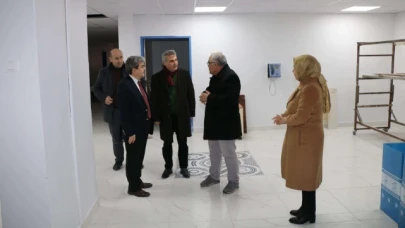 Müdür Türkmen, Fen Lisesi İnşaatında İncelemelerde Bulundu