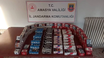 Suluova'da 18 bin dal içi tütün doldurulmuş makaron ele geçirildi