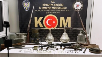 Tarihi eser operasyonu: 95 obje ve 176 sikke ele geçirildi