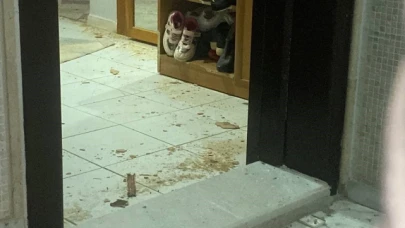Tartıştığı eşinin kapısına kurşun yağdıran koca tutuklandı