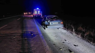 Tır otomobile arkadan çarptı: 1 yaralı