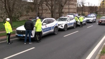 Yayalara yol vermeyen sürücülere ceza yazıldı