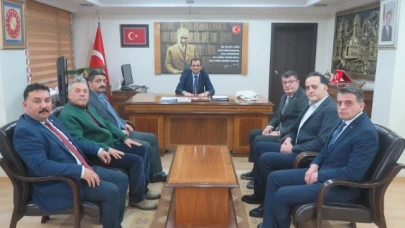 Yönetim ilk ziyaretini Kaymakam Güldoğan’a yaptı