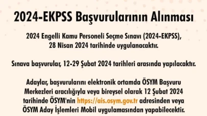 2024-EKPSS başvuruları başladı