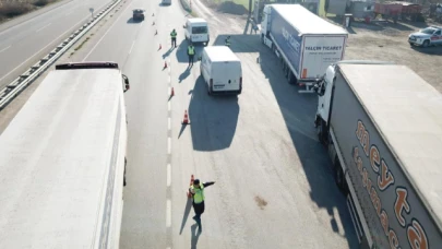 Amasya'da Trafik Timlerinden Drone Destekli Denetim
