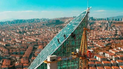 Ankara'nın 'örümcek adamları' havadan görüntülendi