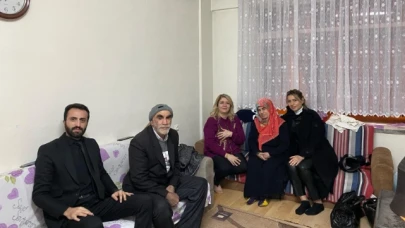 Bölgeden gelen misafirleri evlerinde ziyaret ettiler