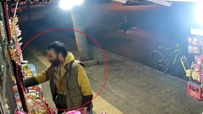 Büfe sahibinin uyumasını fırsat bilen hırsız telefon, para ve sigara çaldı