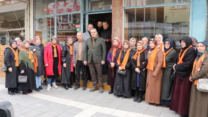 Çilez, Taşova’da seçim çalışmasına katıldı