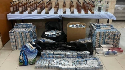 Gümüşhacıköy’de sahte içki ve kaçak sigara operasyonu!