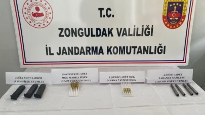 Havalimanındaki valizden silah çıktı
