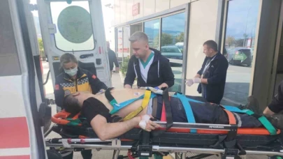 Kolunu merdanaye kaptıran işçi ağır yaralandı