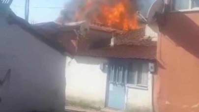 Merzifon'da Korkutan Ev Yangını!