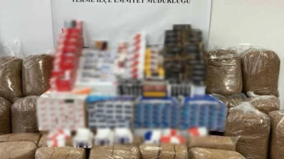 Samsun'da 1 ton 360 kilo kaçak tütün ele geçirildi