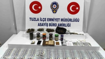 Yakalanan zehir tacirinin evinden farklı ülkelere ait nakit para çıktı