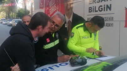 Alkolmetreyi üflemeyi reddetti, "Eşim üflesin" dedi