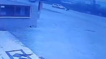 Bir kişinin öldüğü kaza kameralara yansıdı