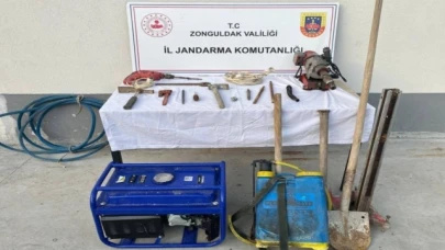 Kaçak kazı yapan iki şüpheli suçüstü yakalandı