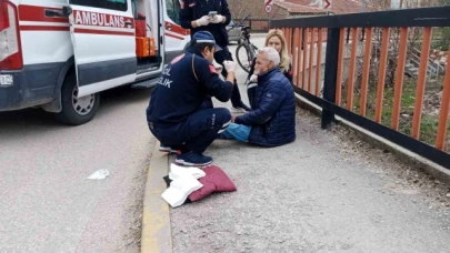 Kazada yaralanan alkollü engelli sürücü sağlık personellerine zorluk çıkarttı