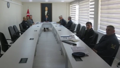 Merzifon'da Seçim Güvenliği Toplantısı Yapıldı