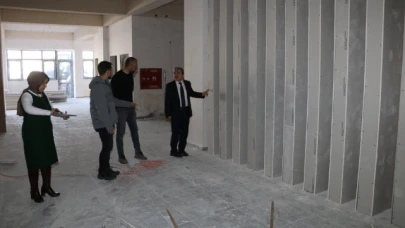 Müdür Türkmen, Okul İnşaatı İncelemelerine Devam Ediyor